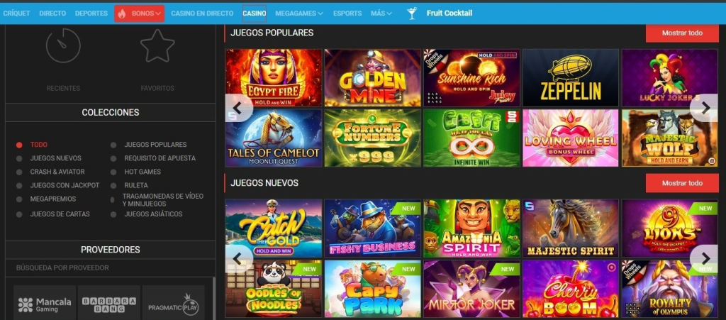 casino online en vivo megapari