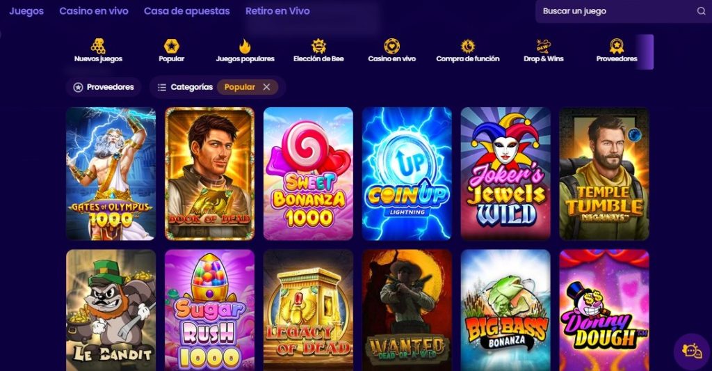 juegos wazbee casino