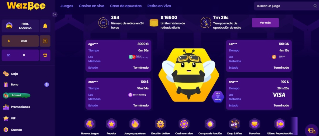 wazbee casino
